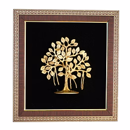 small banyan tree frame brass & resin for handicraft art pif-2684