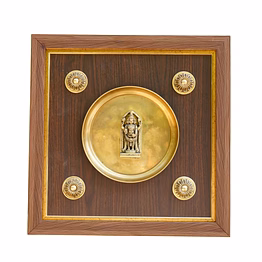 tirupati balaji frame brass & resin for collectible handicraft art pif-2689