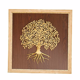 tree frame brass for collectible handicraft art pif-2690