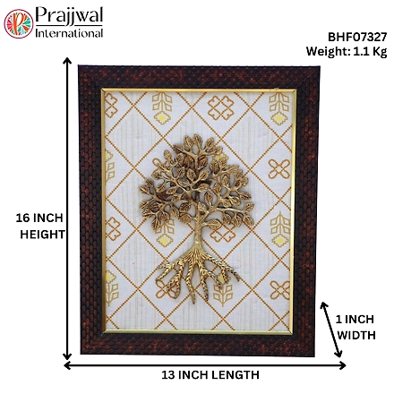 Tree Frame Wall Hanging Brass For Collectible Handicraft Art PIF-2691-1