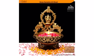 The brass ganesh urli