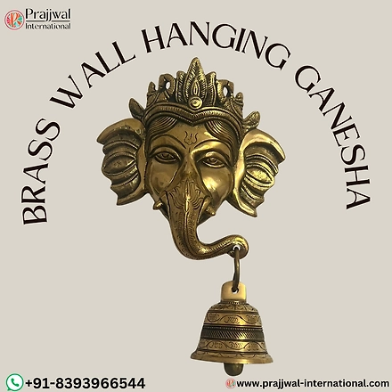 brass wall hanging ganesha-12641627