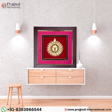 Brass Surya Wall Hanging Frame-12645617