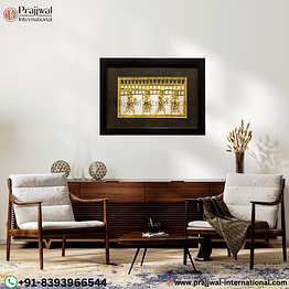 our brass tribal wall hanging frame