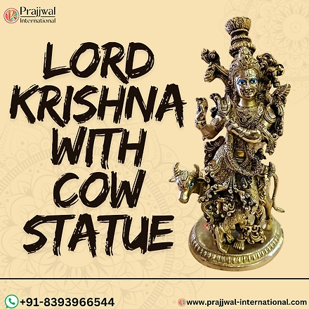 lord Krishna with cow-12658315
