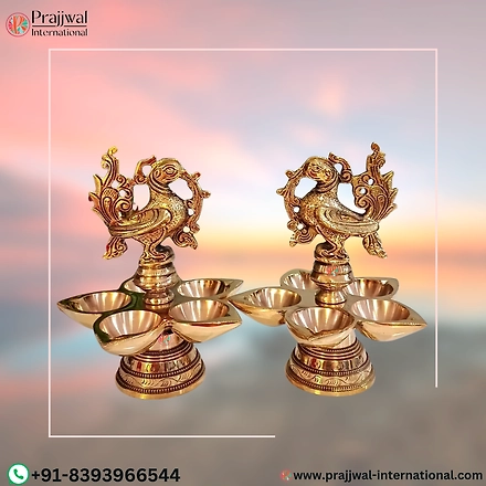 brass puja lamps-12663995