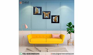 Brass Butterfly Wall Hanging Frame