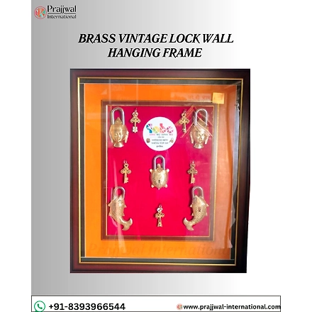 Brass Vintage Lock Wall Hanging Frame-12679345
