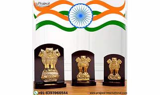 Brass Ashoka Stambh Emblem Sculpture