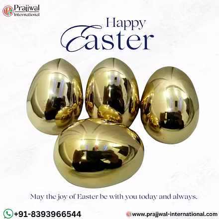 Golden Egg for Easter – Solid Brass Heavyweight Gift | Easter &amp; Christmas Decor-12703913