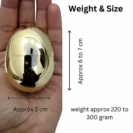 Golden Egg for Easter – Solid Brass Heavyweight Gift | Easter &amp; Christmas Decor-3