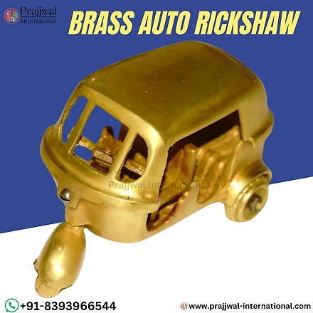 Brass Auto Rickshaw Showpiece-12718545