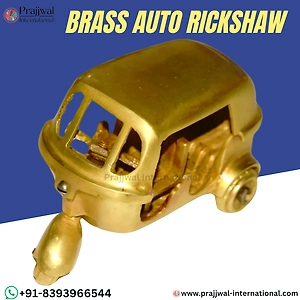 Brass Auto Rickshaw Showpiece