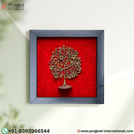 Brass Kalpavriksha Tree Wall Hanging Frame-12722581