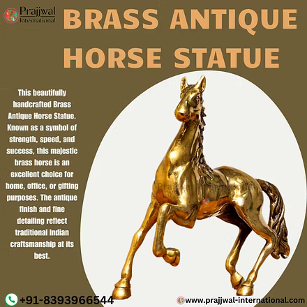 Brass Antique Horse Statue-12723839