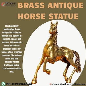 Brass Antique Horse Statue