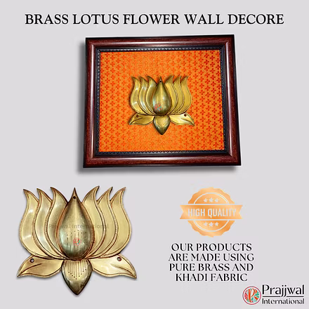 Brass Lotus Flower Wall Mounting-1