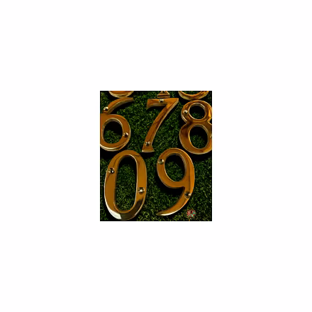 Solid Brass House Numbers – 3 Inch-12758373