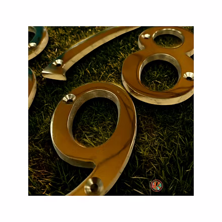 Solid Brass House Numbers – 3 Inch-4
