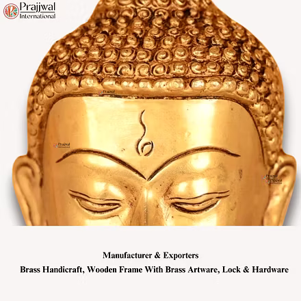 Brass Buddha Face with Mosaic Stone | Manufacturer &amp; Exporter – Prajjwal International-2