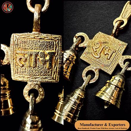 Brass Wall Hanging Shubh Labh – Traditional Home Décor | Manufacturer &amp; Exporter – Prajjwal International-2