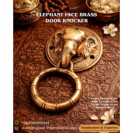 elephant face brass door knocker – premium handcrafted entrance decor