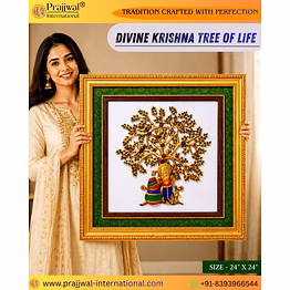 krishna tree of life wall frame (divine wall décor)