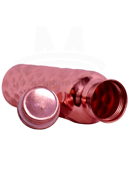Copper Water Bottlewith Diamond Pattern-3
