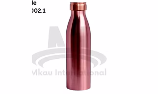 Copper Water Bottle with Sleek Design