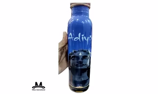 Copper Water Bottle with Om Sshivaye