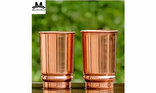 Pure Copper Tumbler Set of 2