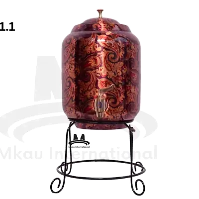 Mkau Diamond Cut Copper Water Dispenser