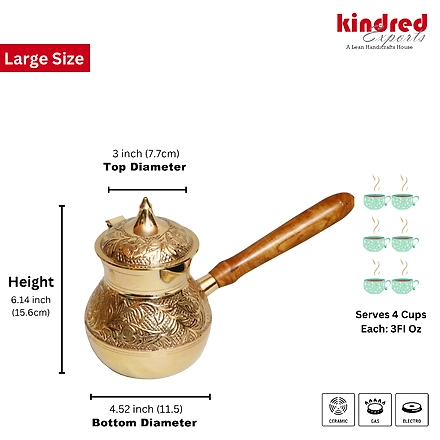 Handicraft Luxury Turkish Tea Coffee Pot Engraved Gift Sets Tea Pots &amp; Kettles Set with Wooden Handle in Arabic Vintage Indian-2