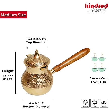 Handicraft Luxury Turkish Tea Coffee Pot Engraved Gift Sets Tea Pots &amp; Kettles Set with Wooden Handle in Arabic Vintage Indian-4