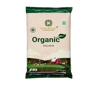 Organic Ragi Atta / Finger Millet Flour - 1 Kg (Pack of 1) I Green Blossom