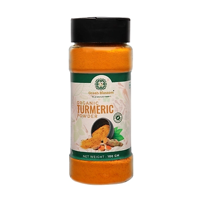 Organic Turmeric Powder / Haldi Powder - 100g (Pack of 1) by Green Blossom
