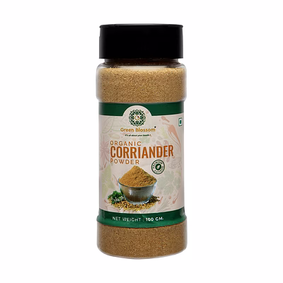 green blossom organic coriander/ dhania powder - 100 g i vegan i buy online now