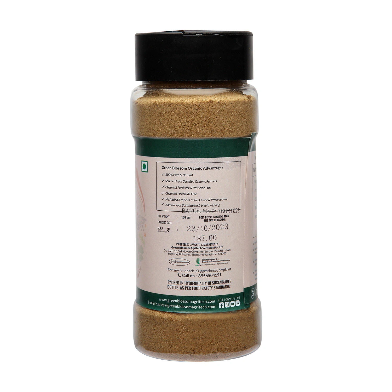 Organic Cumin Powder - 100 g (Pack of 1) I Green Blossom-100g-4