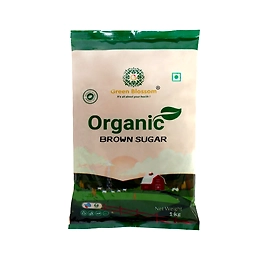 Organic Brown Sugar - 500g (Pack of 1) I Green Blossom