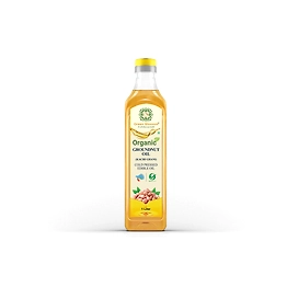 Organic Groundnut Oil ( Kachi Ghani) - 1 Ltr (Pack of 1) I Green Blossom