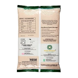 Organic Sona Masoori Rice (White) - 1Kg (Pack of 1) I Green Blossom