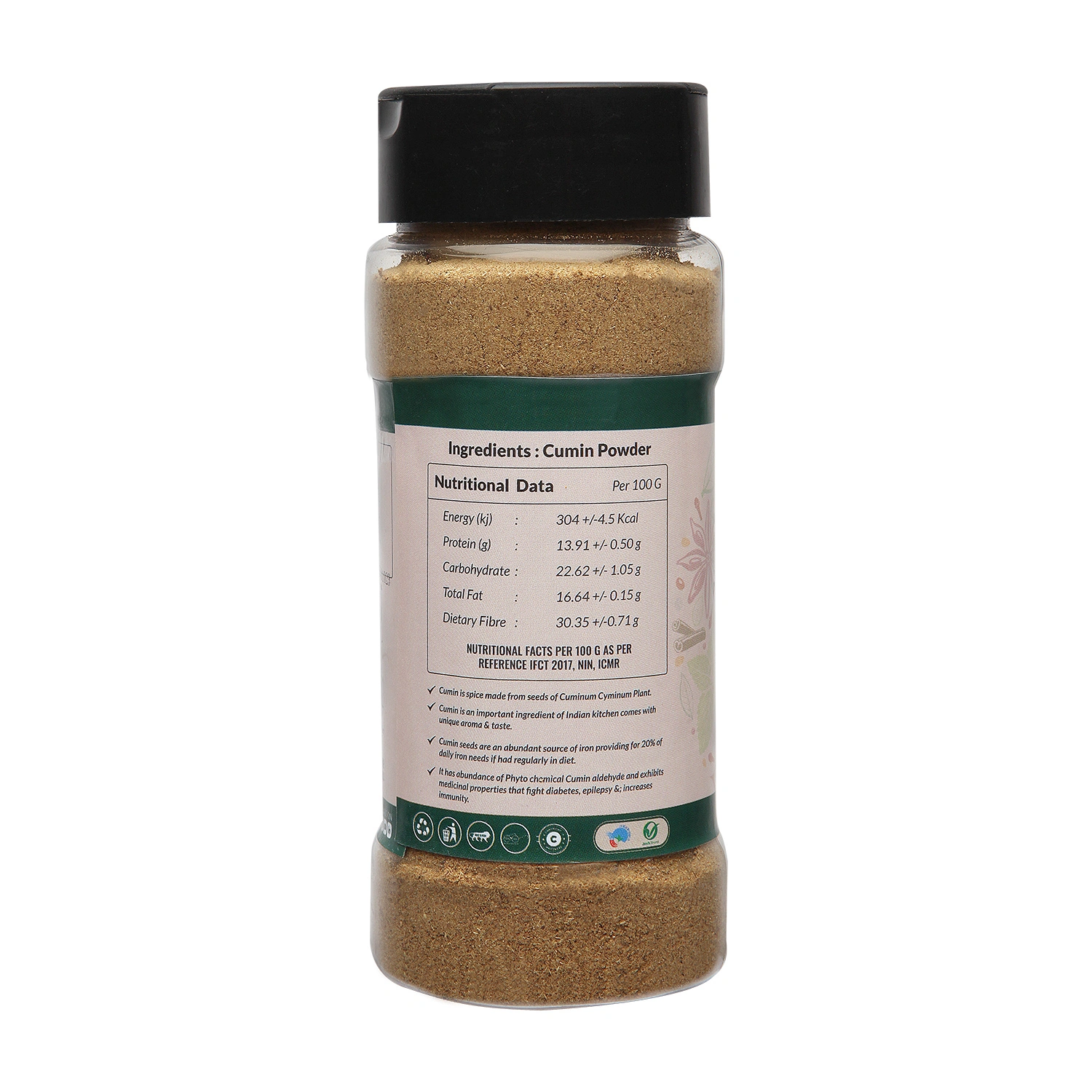 Organic Cumin Powder - 100 g (Pack of 1) I Green Blossom-100g-2