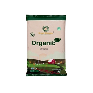 Organic Red Rice - 1 Kg (Pack of 1) I Green Blossom