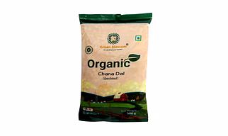 Organic Chana Dal / Split Bengal Gram - 1 Kg (Pack of 1) I Green Blossom