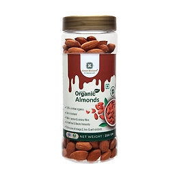 Organic Almonds / Badam - 250 gms (Pack of 1, NPOP Certified) by Green Blossom