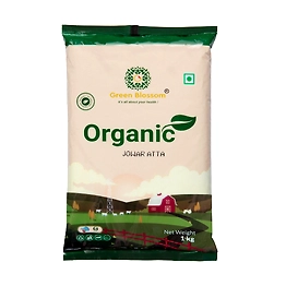 Organic Jowar Atta / Sorghum Flour - 3 Kg (1 Kg, Pack of 3) I Green Blossom