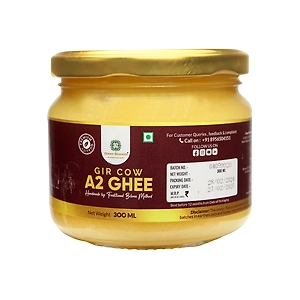 A2 Gir Cow Ghee - 300 ML | Vedic Bilona Ghee I Hand Churned Ghee