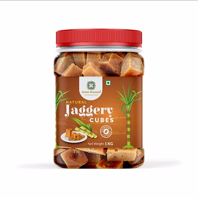 green blossom organic jaggery cube- 400 gm