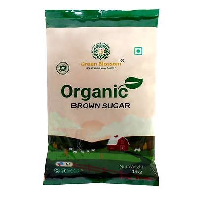 Organic Brown Sugar - 1 Kg (Pack of 1) I Green Blossom