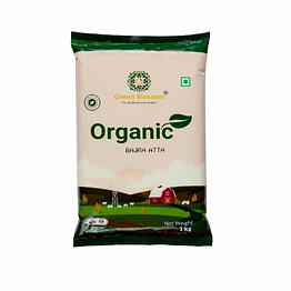 green blossom organic bajra atta / pearl millet flour - 1 kg (pack of 1) i millet goodness i gluten free